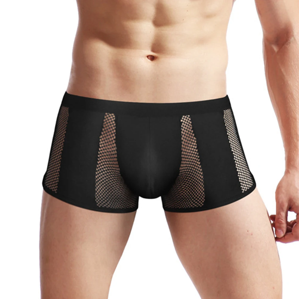 Sexy Men Boxers Sissy Fishnet Jockstrap Pouch Boxer See-through Short Underwear Elasticity Breathable Erotic Underpants
Sexy Men Boxers Sissy Fishnet Jockstrap Pouch Boxer See-through Short Underwear Elasticity Breathable Erotic Underpants