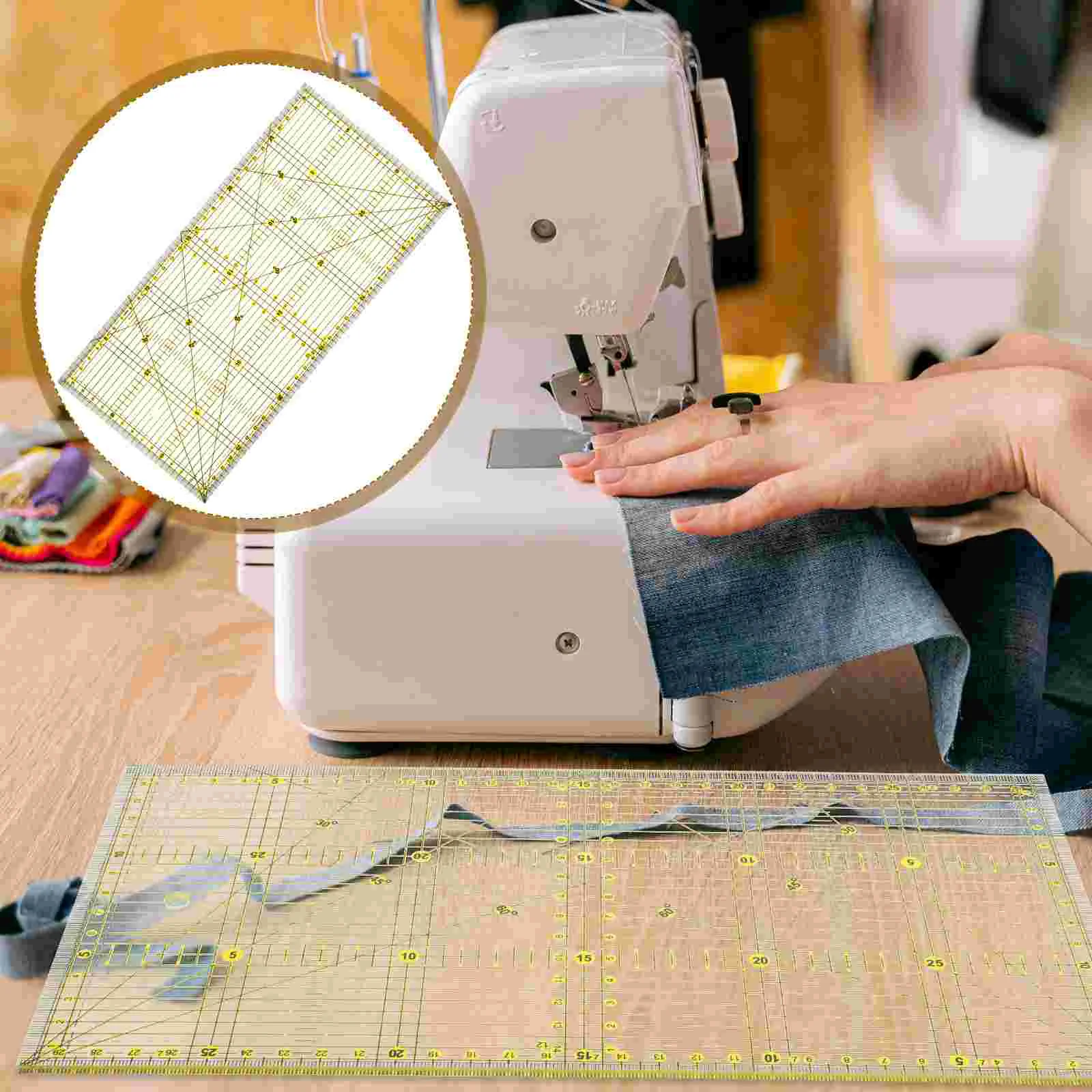 DIY Acrylic Quilters Rulerer's Ruler with Double Color Grid Lines for Easy Precision Slitting(15 x 30cm)
DIY Acrylic Quilters Rulerer's Ruler with Double Color Grid Lines for Easy Precision Slitting(15 x 30cm)
