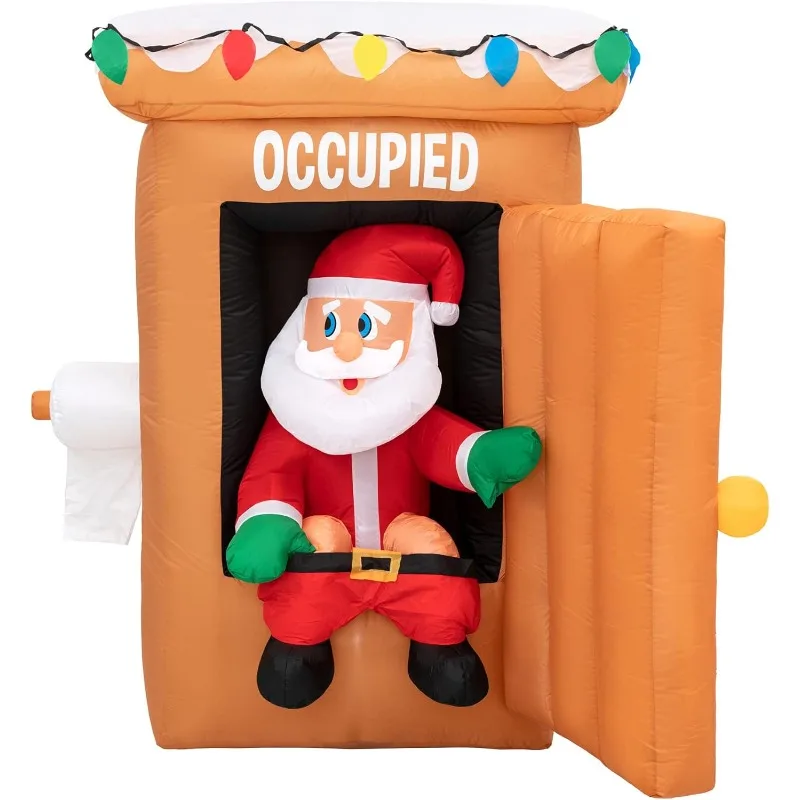 Holidayana Christmas Inflatables Large 6 ft Santa Outhouse - Inflatable Outdoor Christmas Decorations Blow Up X-mas Decorations
Holidayana Christmas Inflatables Large 6 ft Santa Outhouse - Inflatable Outdoor Christmas Decorations Blow Up X-mas Decorations