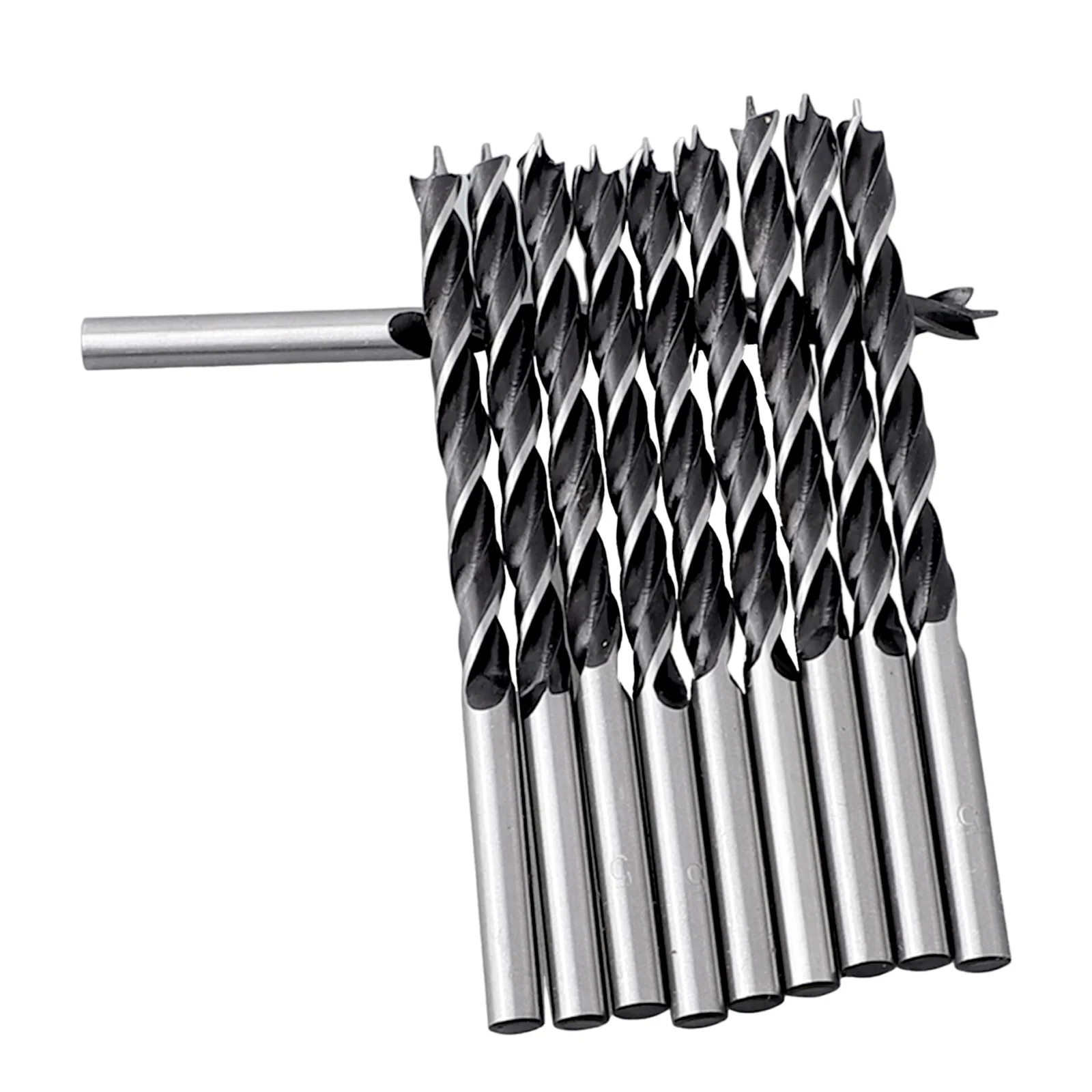 10pcs High Carbon Steel Woodworking Spiral Drill Bit 5mm Wood Drills Full Grinding Blade W/ Center Point Power Tools Parts
10pcs High Carbon Steel Woodworking Spiral Drill Bit 5mm Wood Drills Full Grinding Blade W/ Center Point Power Tools Parts