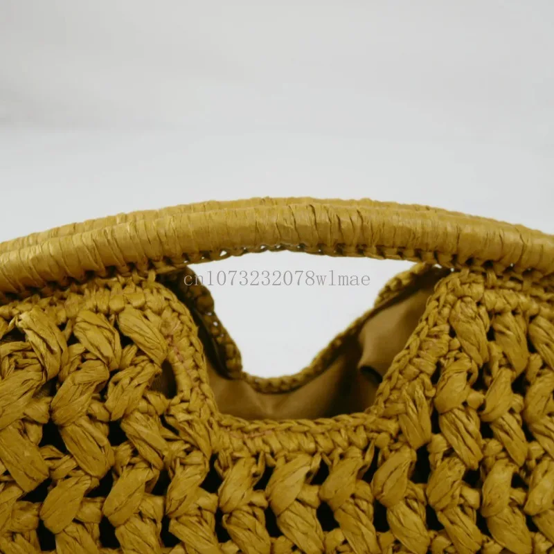Luxury Handwoven Straw Tote with Rattan Handles 2 S9d87545e0f0b485a96f70abfc3c3c67f8