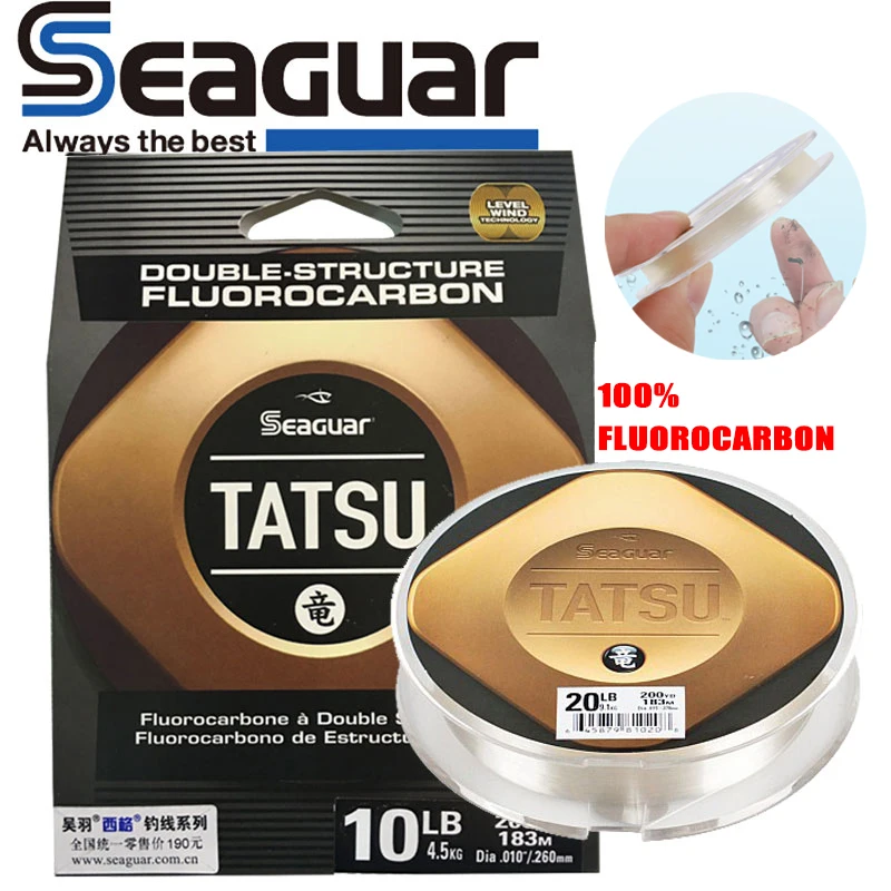 2023New Arrival Original SEAGUAR TATSU Fishing Line 6LB-15LB 100% FLUOROCARBON DSF Competitive Level Fishing Line 183M Pesca Mar
2023New Arrival Original SEAGUAR TATSU Fishing Line 6LB-15LB 100% FLUOROCARBON DSF Competitive Level Fishing Line 183M Pesca Mar