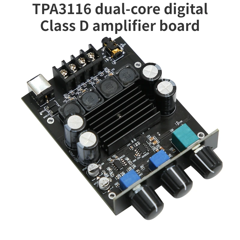 YJ-100B TPA3116 Dual-core Digital Class D Amplifier Board 2*100W Dual-core Stereo Class D Audio Amplifier Board
YJ-100B TPA3116 Dual-core Digital Class D Amplifier Board 2*100W Dual-core Stereo Class D Audio Amplifier Board