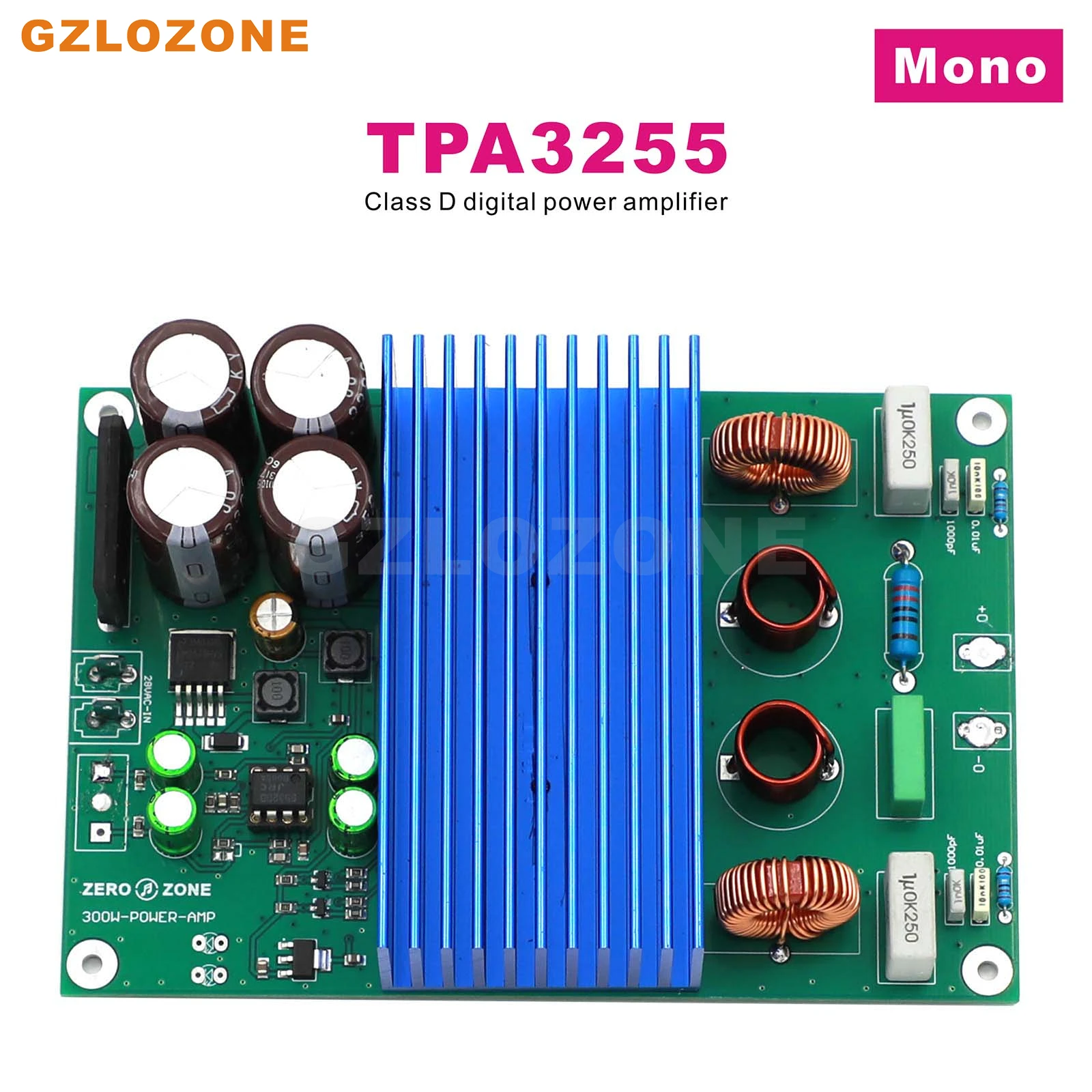 High Power HIFI BTL MONO TPA3255 Class D Power amplifier Finished board Support RCA/XLR Input 300W
High Power HIFI BTL MONO TPA3255 Class D Power amplifier Finished board Support RCA/XLR Input 300W