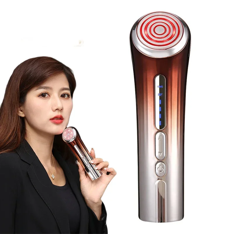 

EMS RF Radio Frequency Beauty Device Facial Lift Firming Fine Lines Anti-aging Freezing Age Skin Rejuvenation Care Instrument