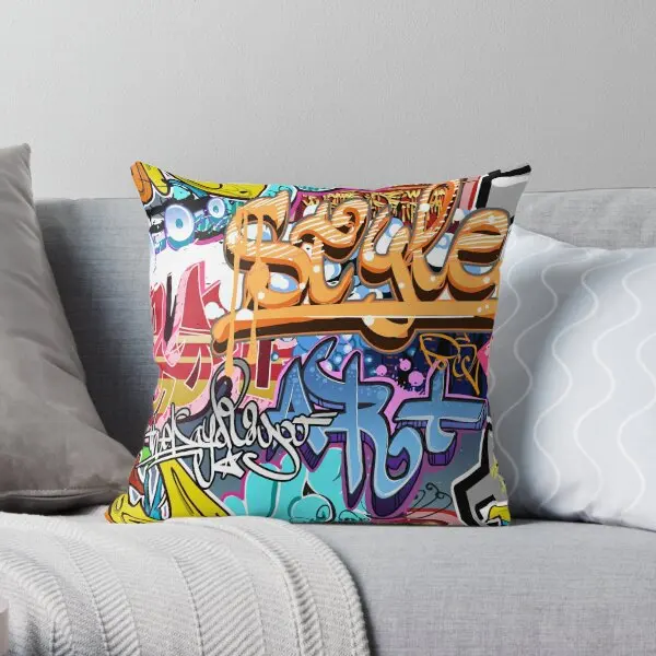 Graffiti Printing Throw Pillow Cover Soft Decor Cushion Bed Sofa Comfort Waist Square Car Hotel Pillows not include One Side
Graffiti Printing Throw Pillow Cover Soft Decor Cushion Bed Sofa Comfort Waist Square Car Hotel Pillows not include One Side