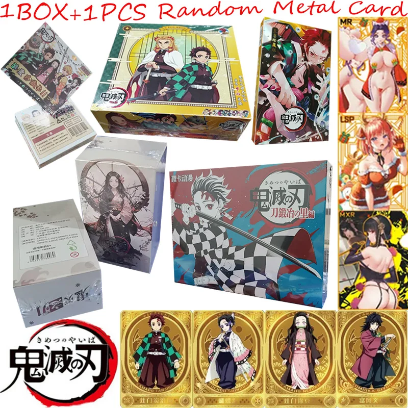 

Demon Slayer Full Set Diamond Flash Rare SSP SP Classic Cards Tanjirou Kamado Nezuko Character Collection Card Children Toy Gift