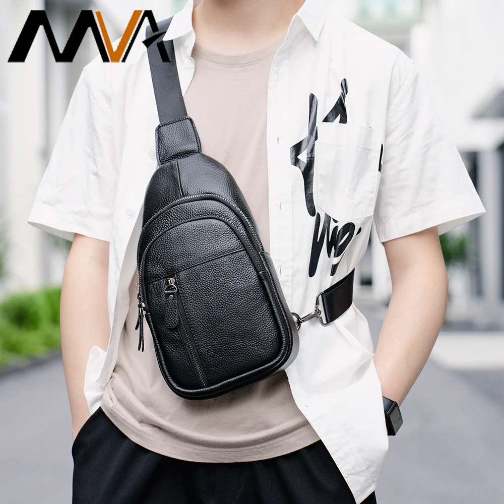 MVA Leather Chest Bag For Men Waterproof Bolso Hombre Men's Shoulder Breast Bags Chest Pack Monospalla Uomo Mans Travel Casual
MVA Leather Chest Bag For Men Waterproof Bolso Hombre Men's Shoulder Breast Bags Chest Pack Monospalla Uomo Mans Travel Casual