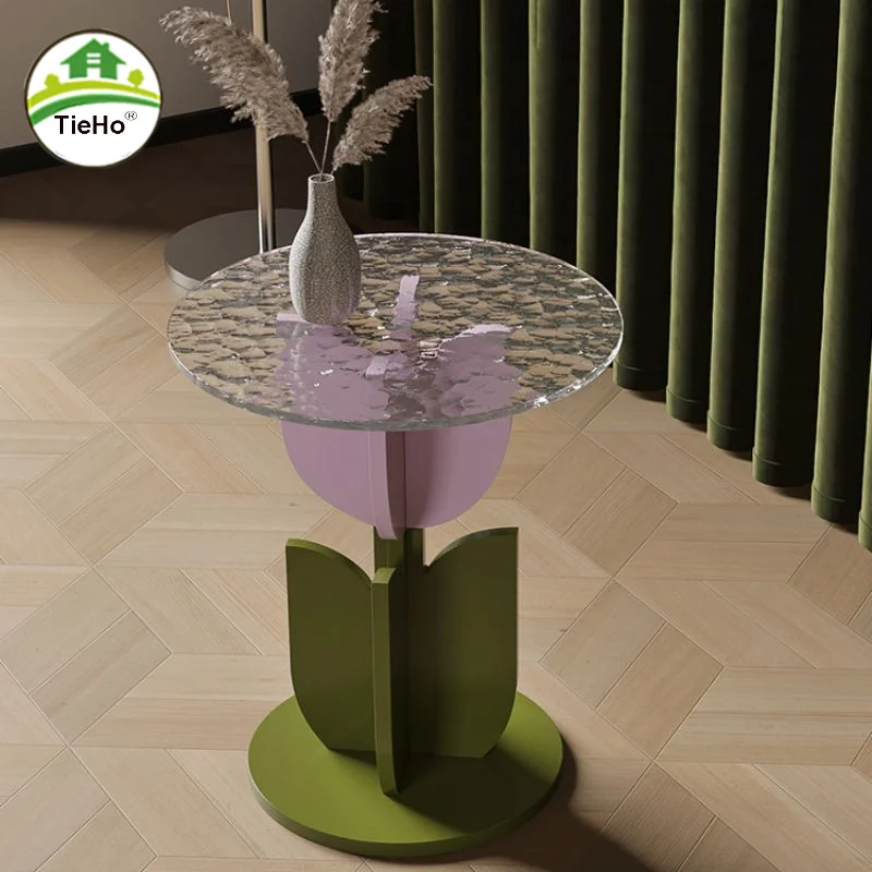 New Solid Wood Small Coffee Table Transparent Round Glass Bedside Table Living Room Furniture Tulip Shape Home Decoration
New Solid Wood Small Coffee Table Transparent Round Glass Bedside Table Living Room Furniture Tulip Shape Home Decoration