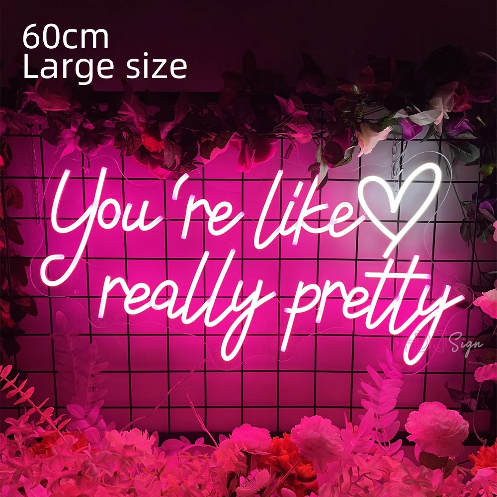 Большая неоновая подсветка, 60 см, Вы выглядите как действительно красивая неоновая подсветка, красивый декор для комнаты, спальни, украшение для стен, свадебной вечеринки, бара
Большая неоновая подсветка, 60 см, Вы выглядите как действительно красивая неоновая подсветка, красивый декор для комнаты, спальни, украшение для стен, свадебной вечеринки, бара