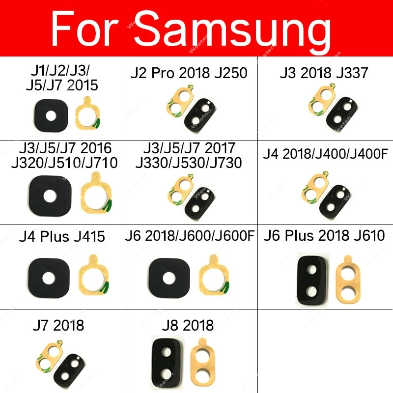 

Rear Camera Glass Lens Sticker For Samsung J1 J2 J3 J4 J5 J6 J7 J8 Pro Plus 2015 2016 2017 2018 J320 J510 J710 J330 J530 J730