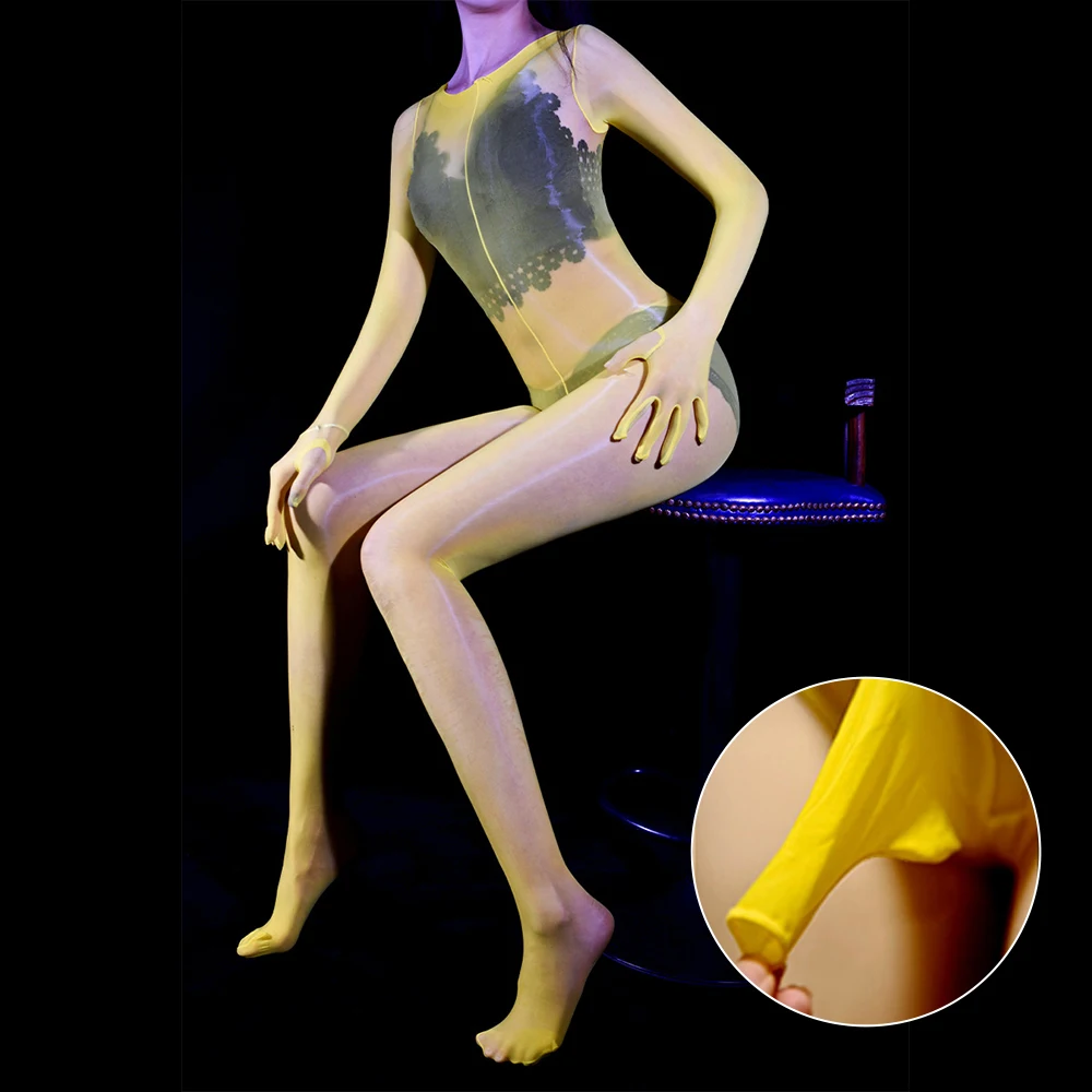 2022 Men Sissy Gay Bodysuit Zipper Nylon Bodystocking Transparent Sheer Shiny Glossy Stocking Sheer Pantyhose Zip Up Jumpsuit
2022 Men Sissy Gay Bodysuit Zipper Nylon Bodystocking Transparent Sheer Shiny Glossy Stocking Sheer Pantyhose Zip Up Jumpsuit