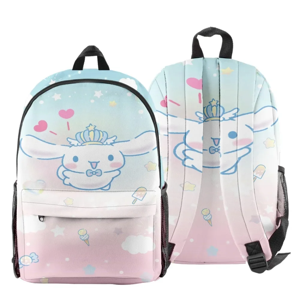 

Школьный рюкзак Cinnamoroll Sanrio для учеников начальной и средней школы, милый мультяшный ранец для девочек и мальчиков, подарок на день рождения