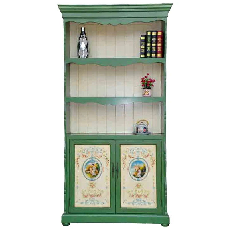 American Retro Five-Layer Bookcase Mediterranean Painted Sideboard Cabinet Modern Light Luxury Display Cabinet
American Retro Five-Layer Bookcase Mediterranean Painted Sideboard Cabinet Modern Light Luxury Display Cabinet