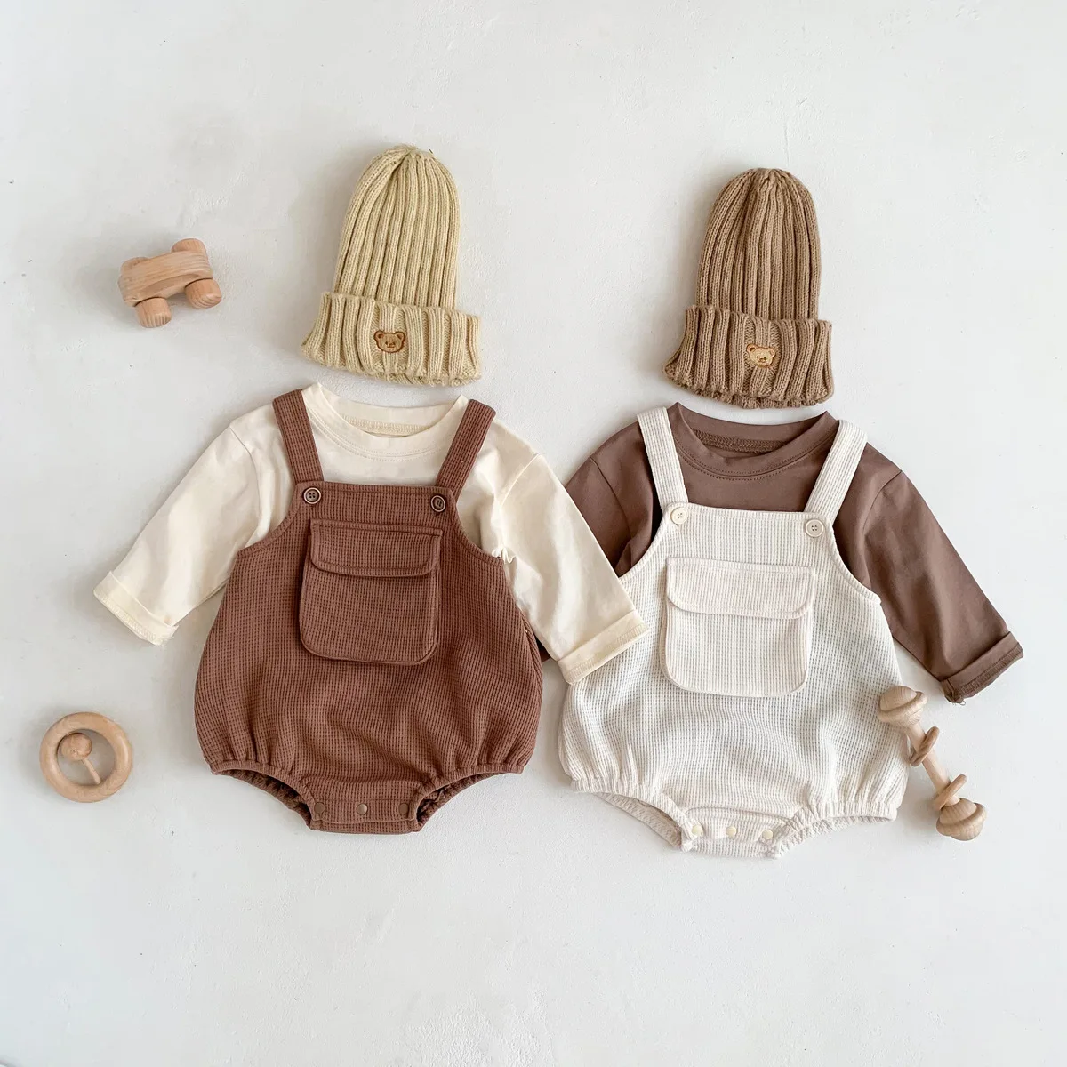 Autumn Kids Clothing Fashion Overalls Long Sleeve Tops Waffle Pocket Jumpsuit Spring Baby Outfit Korean Style
Autumn Kids Clothing Fashion Overalls Long Sleeve Tops Waffle Pocket Jumpsuit Spring Baby Outfit Korean Style