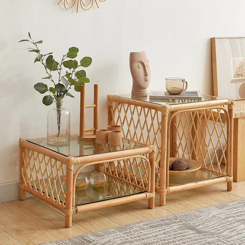Vine woven window, square coffee table, small unit, simple square coffee , living room, balcony, household
Vine woven window, square coffee table, small unit, simple square coffee , living room, balcony, household