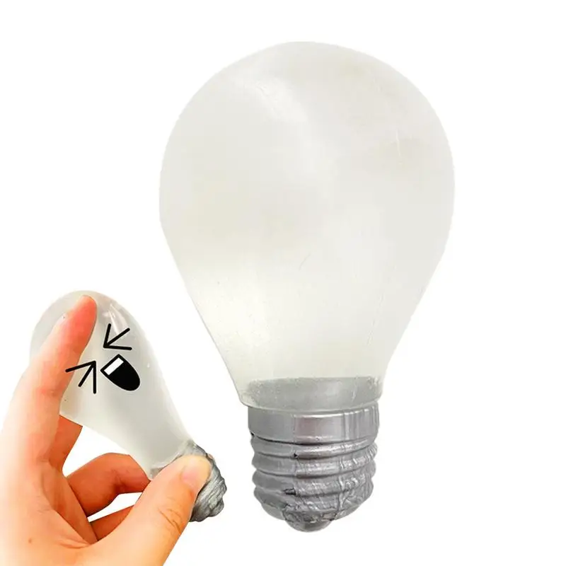 

Luminous light bulb Stretchy Toy Flexible Glow in Dark Fidget Squeeze Toy Anxiety Relief sensory Rubber Toys for Kids and Adults