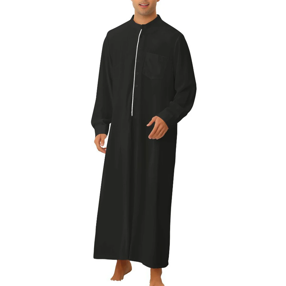 Shirts Mens Robe Leisure T-shirt Autumn Undershirt Bathrobe Blouse Button Full Length Kaftan Long Sleeve Comfy
Shirts Mens Robe Leisure T-shirt Autumn Undershirt Bathrobe Blouse Button Full Length Kaftan Long Sleeve Comfy