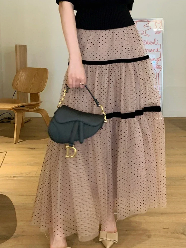 Elegant Long Maxi Pleated Tulle Skirt Women 2023 Spring Summer Fashion 3 Layers Mesh A Line Style High Waist Skirt Female F65
Elegant Long Maxi Pleated Tulle Skirt Women 2023 Spring Summer Fashion 3 Layers Mesh A Line Style High Waist Skirt Female F65