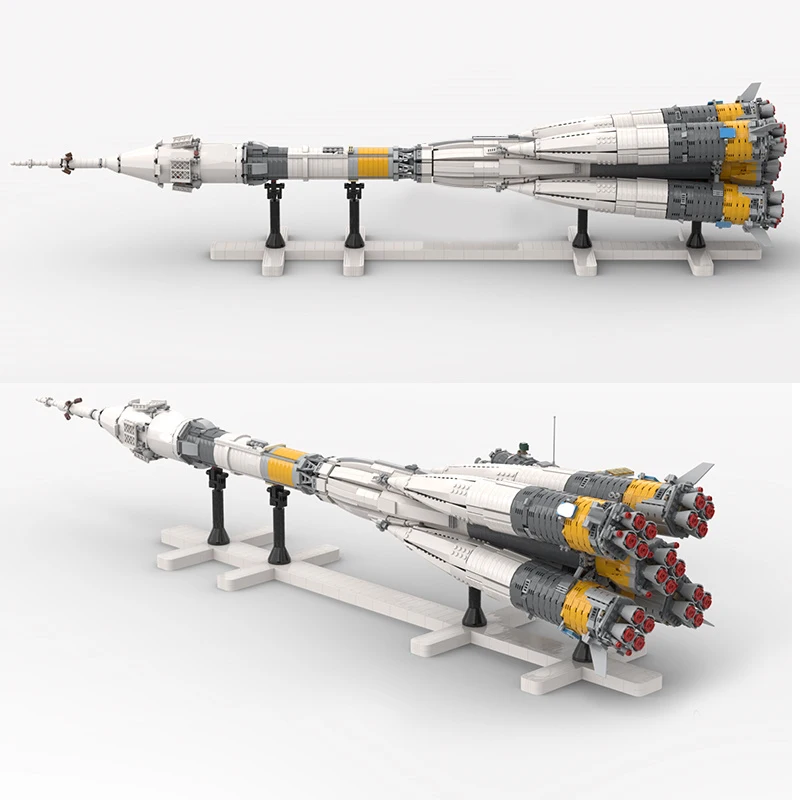 Russian Orbital Space Vehicle Soyuz-FG Rocket Building Blocks Kit Spaceship Aircraft Model Bricks MOC Toys for Children Gifts
Russian Orbital Space Vehicle Soyuz-FG Rocket Building Blocks Kit Spaceship Aircraft Model Bricks MOC Toys for Children Gifts