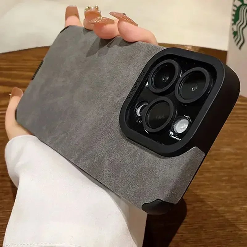 Luxury Matte Soft Leather Phone Case For iPhone 15 14 13 12 11 Pro X XR XS Max 7 8 Plus SE Lens Protection Silicone Bumper Cover
Luxury Matte Soft Leather Phone Case For iPhone 15 14 13 12 11 Pro X XR XS Max 7 8 Plus SE Lens Protection Silicone Bumper Cover