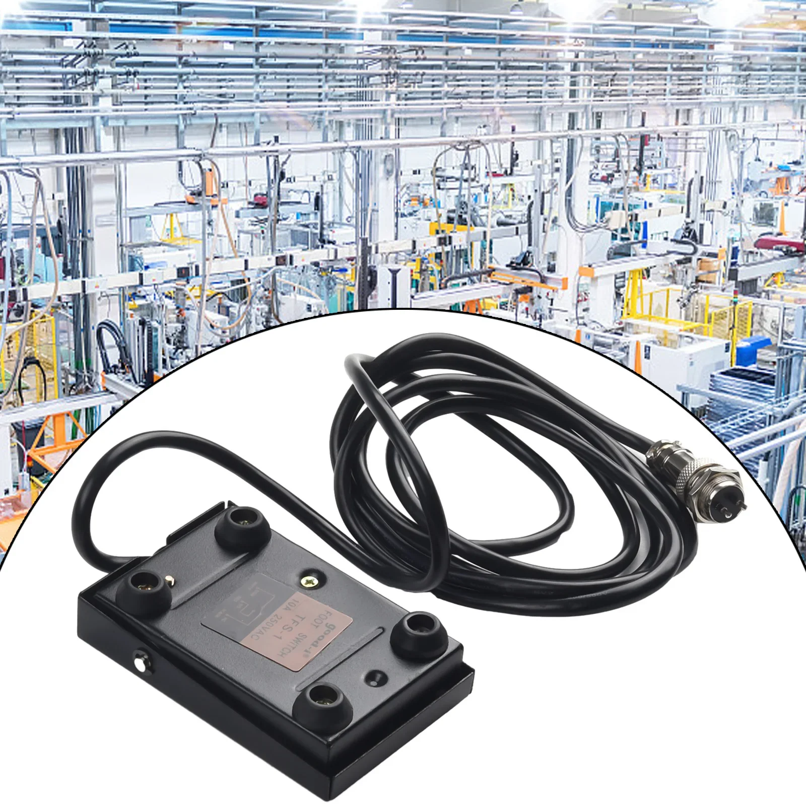 Spot Welded Foot Pedal Welding 1pc Metal TFS-1 TIG Welder 2m Accessories Anti-skid Foot Controller Foot Switch
Spot Welded Foot Pedal Welding 1pc Metal TFS-1 TIG Welder 2m Accessories Anti-skid Foot Controller Foot Switch