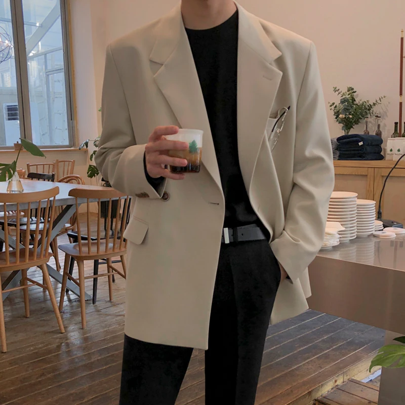 2023 Men's Casual Handsome Blazers Loose Fashion Trend Suit Jackets Streetwear Western-style Clothes Khaki/Black Color Coats
2023 Men's Casual Handsome Blazers Loose Fashion Trend Suit Jackets Streetwear Western-style Clothes Khaki/Black Color Coats