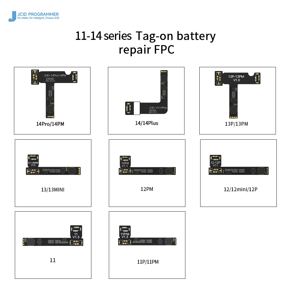 Кабель внешнего аккумулятора JC V1SE/V1S для iPhone 11, 12, 13, 14 Pro Max, 5 шт.
Кабель внешнего аккумулятора JC V1SE/V1S для iPhone 11, 12, 13, 14 Pro Max, 5 шт.