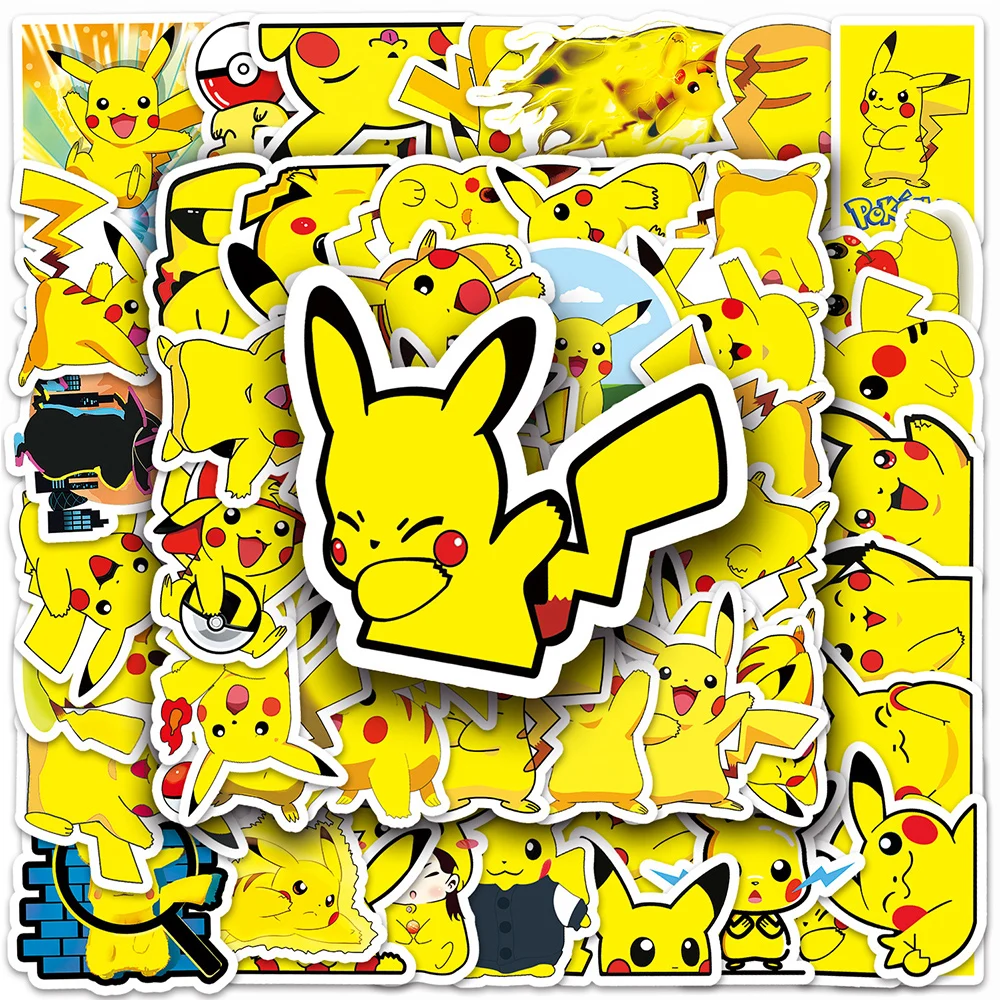 10/30/50PCS Kawaii Cartoon Pokemon Pikachu Stickers Decals Decorative Water Bottle Fridge Laptop Anime Sticker for Kids DIY Toys
10/30/50PCS Kawaii Cartoon Pokemon Pikachu Stickers Decals Decorative Water Bottle Fridge Laptop Anime Sticker for Kids DIY Toys