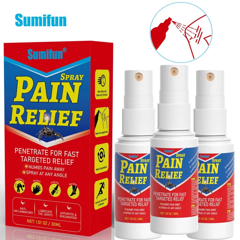 Sumifun 3/5Pcs Scorpion Venom Spray Arthritis Ache Pain Relief Analgesic Rheumatoid Muscle Joints Massage Medical 30Ml
Sumifun 3/5Pcs Scorpion Venom Spray Arthritis Ache Pain Relief Analgesic Rheumatoid Muscle Joints Massage Medical 30Ml