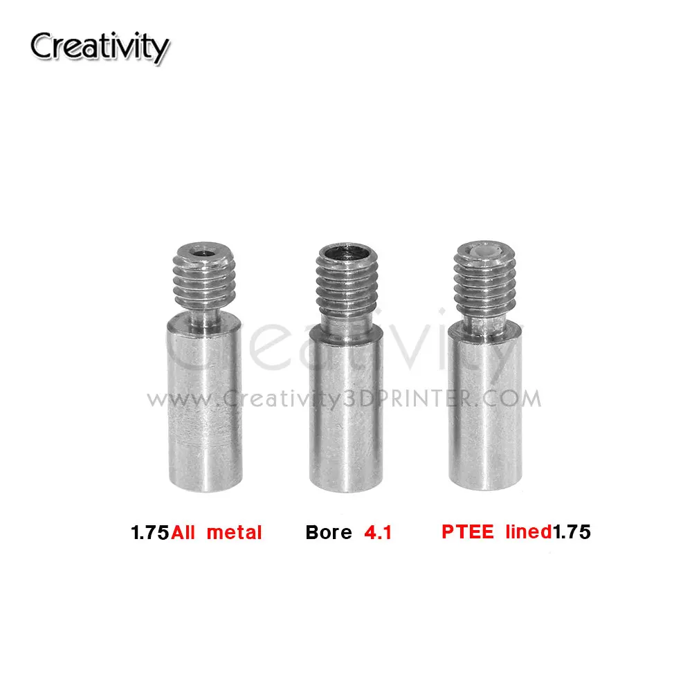 3D Printer Chimera Extruder MK8 Dual Hotend J-Head Throats Heat Break 1.75mm with PTFE or All Metal 4.1mm Bore Filament Reprap
3D Printer Chimera Extruder MK8 Dual Hotend J-Head Throats Heat Break 1.75mm with PTFE or All Metal 4.1mm Bore Filament Reprap
