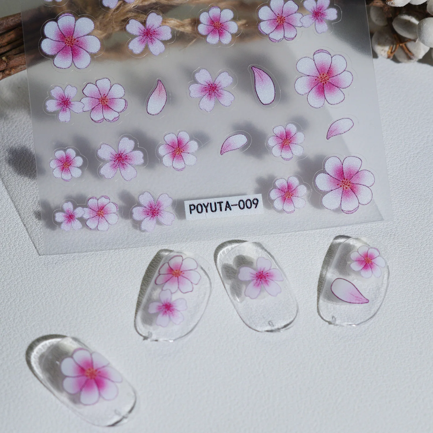 10PCS Pink Flower Nail Sticker Cherry Blossom Cutout Tulip Nail Decoration Decal Rose Abstract Line Nail Polish Slider
10PCS Pink Flower Nail Sticker Cherry Blossom Cutout Tulip Nail Decoration Decal Rose Abstract Line Nail Polish Slider
