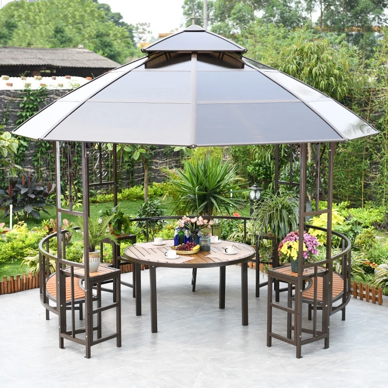 Outdoor European-style Gazebo Villa Garden Courtyard Moisture-proof Wooden Pavilion Iron Wedding Studio Awning
Outdoor European-style Gazebo Villa Garden Courtyard Moisture-proof Wooden Pavilion Iron Wedding Studio Awning