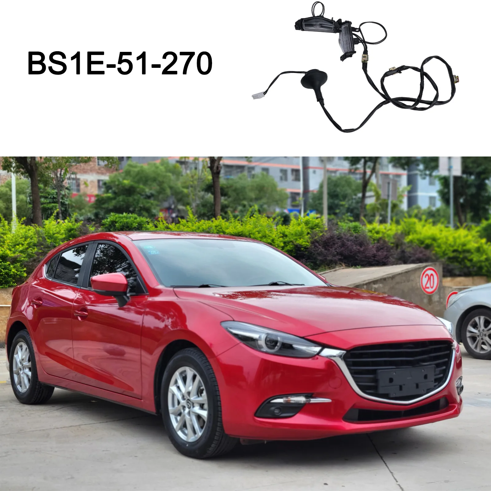 Car Rear License Plate Light Assembly With Bulb Car Signal Lamp Car License Plate Lights For Mazda 3 2009-2013 BS1E-51-270
Car Rear License Plate Light Assembly With Bulb Car Signal Lamp Car License Plate Lights For Mazda 3 2009-2013 BS1E-51-270
