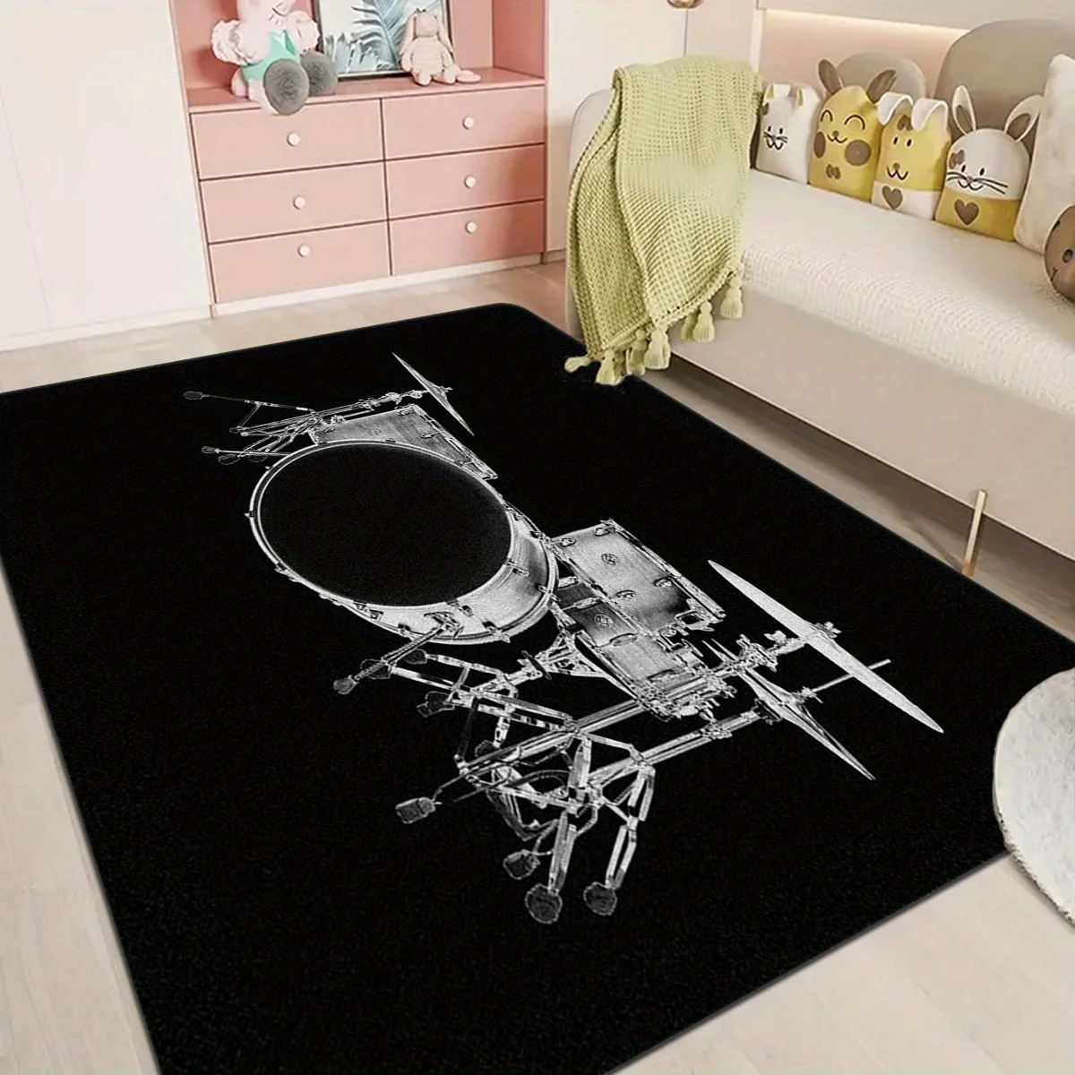 Vintage Drum Kit Print Rectangle Carpet Art Rug for Bedroom Living Room Soft Fluffy Bathroom Rug Nonslip Mat Home Decor
Vintage Drum Kit Print Rectangle Carpet Art Rug for Bedroom Living Room Soft Fluffy Bathroom Rug Nonslip Mat Home Decor