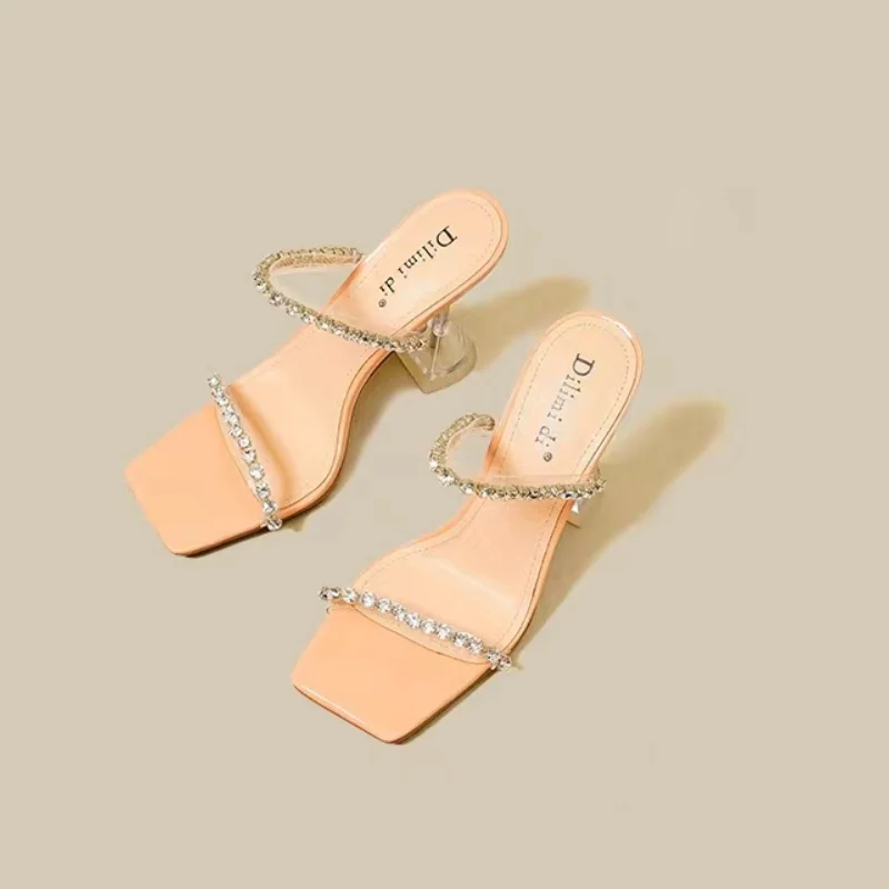 Pure Color Rhinestone High-heel Fashion Slip-on Square Toe Stiletto High-heel Women's Shoes 2023 Spring and Autumn
Pure Color Rhinestone High-heel Fashion Slip-on Square Toe Stiletto High-heel Women's Shoes 2023 Spring and Autumn