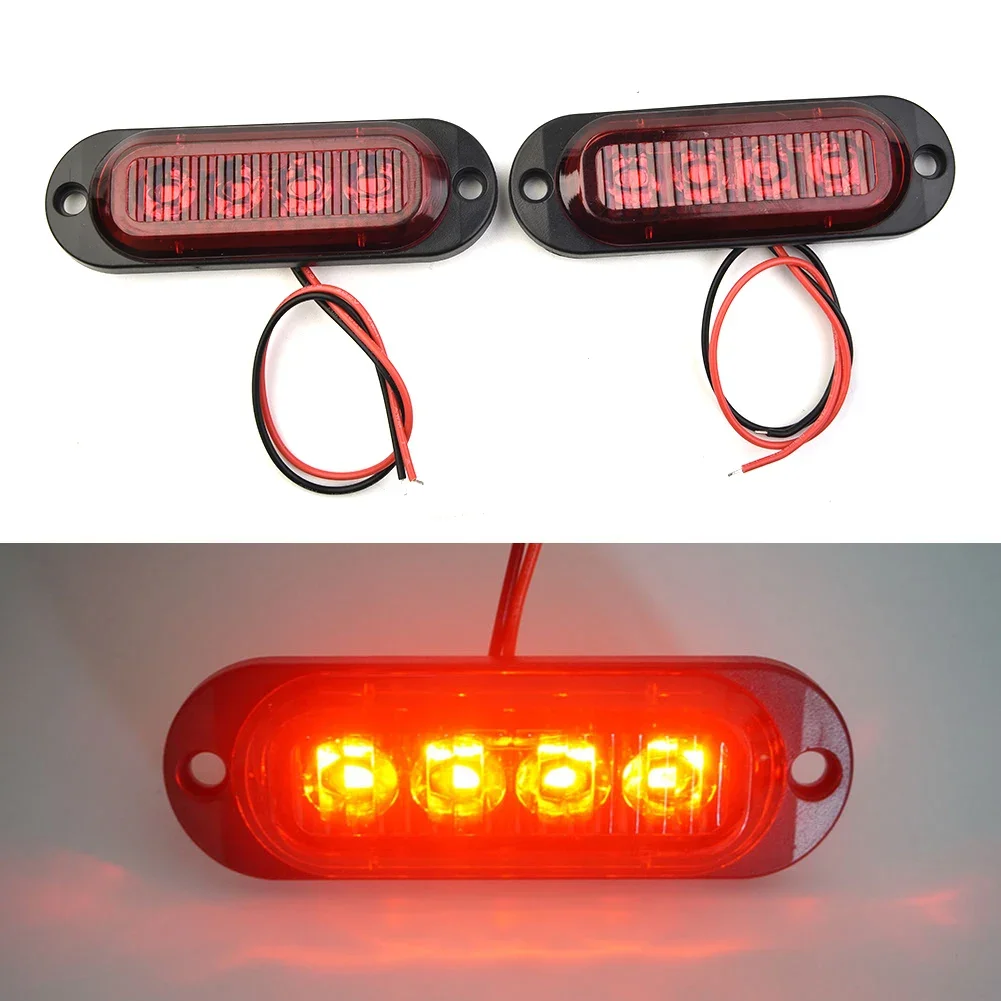 2pcs BRIGHT RED Truck Trailer Side Marker Indicators Lights DC 12V-24V Caravans Warning Signal Lamp Shockproof Clearance Light
2pcs BRIGHT RED Truck Trailer Side Marker Indicators Lights DC 12V-24V Caravans Warning Signal Lamp Shockproof Clearance Light