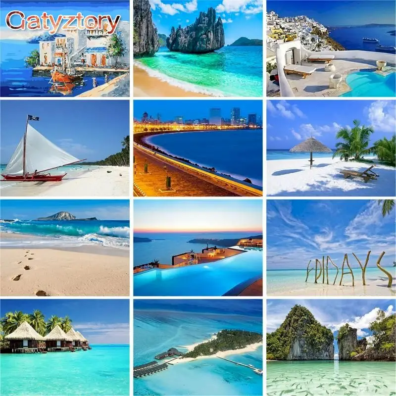GATYZTORY 60x75cm Frame Diy Painting By Numbers Kit Blue Sea Scenery Modern Wall Art Picture Acrylic Paint By Numbers Gift Art
GATYZTORY 60x75cm Frame Diy Painting By Numbers Kit Blue Sea Scenery Modern Wall Art Picture Acrylic Paint By Numbers Gift Art