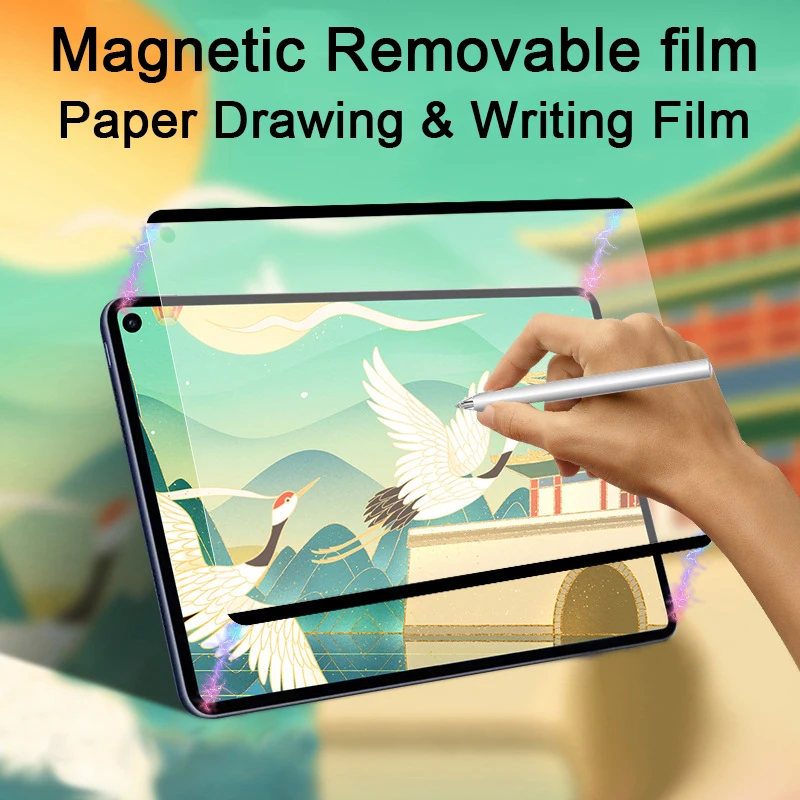 Drawing Film For Huawei Matepad 10.4 11 inch Pro 10.8 12.6 2021 M6 Magnetic Removable Screen Protector Matte Paper Writing Film
Drawing Film For Huawei Matepad 10.4 11 inch Pro 10.8 12.6 2021 M6 Magnetic Removable Screen Protector Matte Paper Writing Film