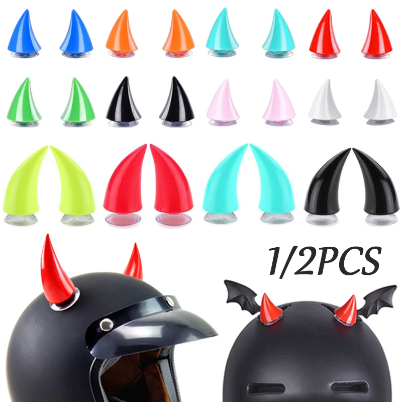 Helmet Devil Horns Decoration Long Short Multi-color Motorcycle Helmet Stickers Horn Cycling Helmet Styling Accessories
Helmet Devil Horns Decoration Long Short Multi-color Motorcycle Helmet Stickers Horn Cycling Helmet Styling Accessories
