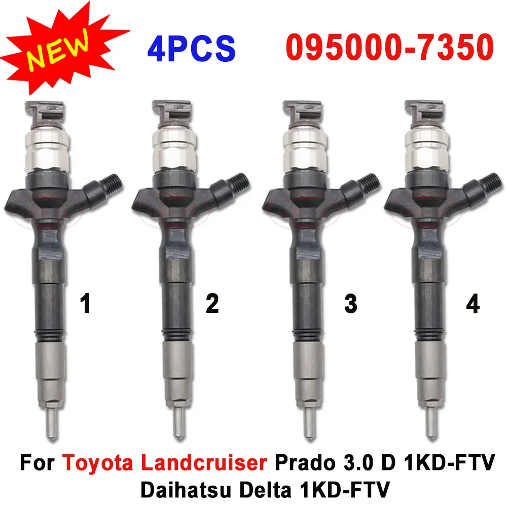 095000-7350 форсунка дизельного инжектора 0950007350 для Toyota Landcruiser Daihatsu Delta 1KD-FTV 4 шт. 23670-39295 095000 7350
095000-7350 форсунка дизельного инжектора 0950007350 для Toyota Landcruiser Daihatsu Delta 1KD-FTV 4 шт. 23670-39295 095000 7350
