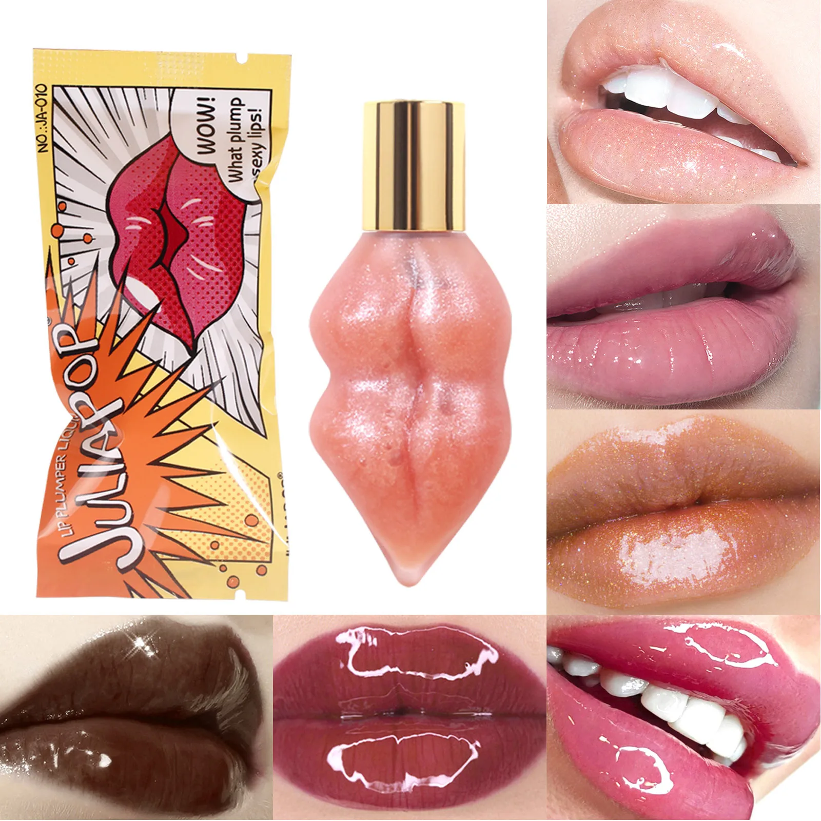 Abundant Lip Liquid Plumper Gloss Liquid Lipstick For Bigger Fuller Lustrous Chapped-Free Lips Mirror Lip Gloss Plump The Lips
Abundant Lip Liquid Plumper Gloss Liquid Lipstick For Bigger Fuller Lustrous Chapped-Free Lips Mirror Lip Gloss Plump The Lips