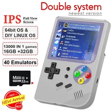 Double System Linux Retro Video Game Console 2.8 inch IPS Screen Portable Handheld Game Player RG300 32GB TF 13000 Classic Games
Double System Linux Retro Video Game Console 2.8 inch IPS Screen Portable Handheld Game Player RG300 32GB TF 13000 Classic Games