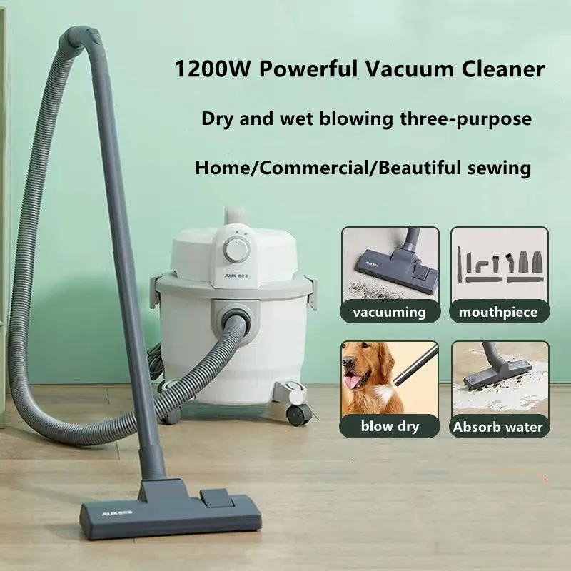 AUX Vacuum Cleaner Barrel Type Household Powerful High-power Vacuum Cleaner Decoration Industrial Commercial Vacuum Cleaner
AUX Vacuum Cleaner Barrel Type Household Powerful High-power Vacuum Cleaner Decoration Industrial Commercial Vacuum Cleaner