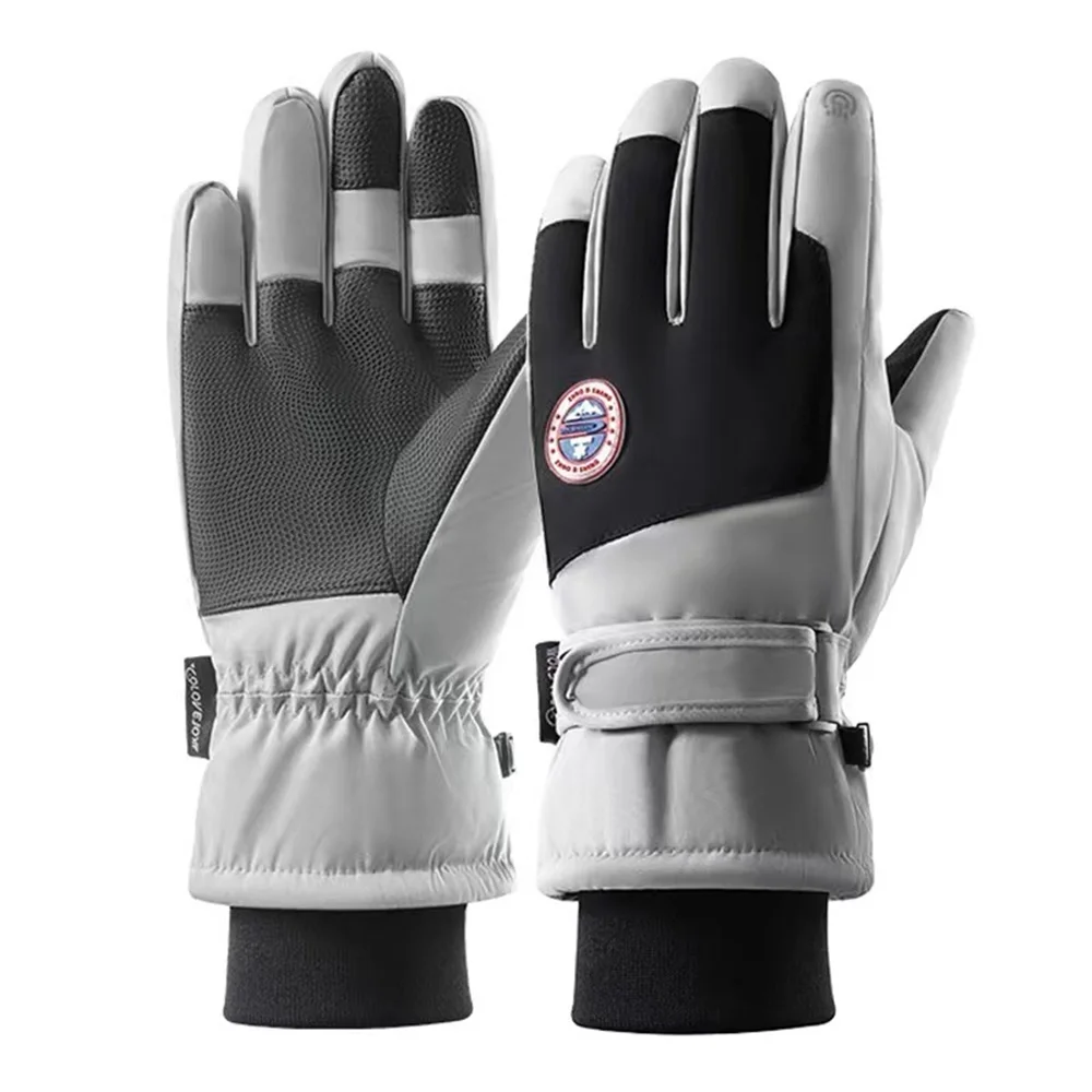 

Мужские и женские зимние лыжные перчатки водонепроницаемые перчатки для сенсорного экрана сноуборда теплые ветрозащитные перчатки для езды на мотоцикле и велосипеде