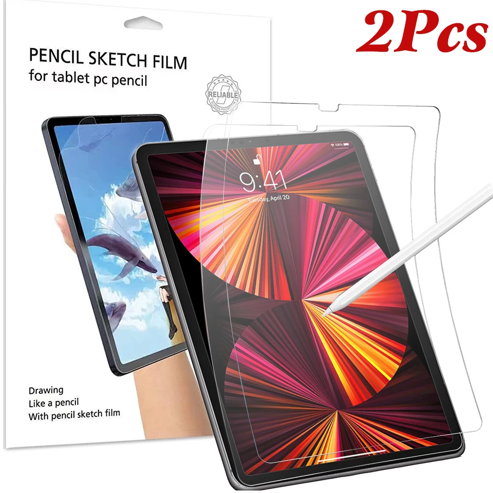 

2PCS Matte iPad Paper Like Screen Protector For iPad Pro 11 2021 A2301 A2459 Writing Matte Film For iPad Pro 11 3rd generation
