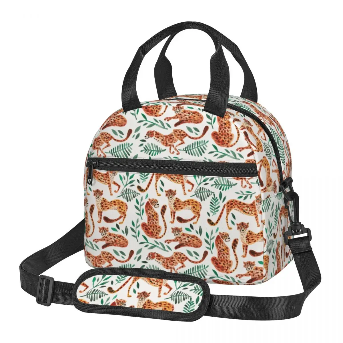 Tropical Jungle Animal Cheetah Insulated Lunch Bag for Camping Travel Leopard Print Cooler Thermal Lunch Box Women Kids
Tropical Jungle Animal Cheetah Insulated Lunch Bag for Camping Travel Leopard Print Cooler Thermal Lunch Box Women Kids