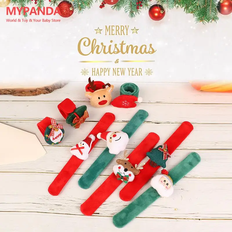 Christmas Plush Doll Clap Circle Toy Snowman Wristband Santa Claus Slap Bracelet Elk Hand Clap Ring Kids Party Favor Gifts
Christmas Plush Doll Clap Circle Toy Snowman Wristband Santa Claus Slap Bracelet Elk Hand Clap Ring Kids Party Favor Gifts