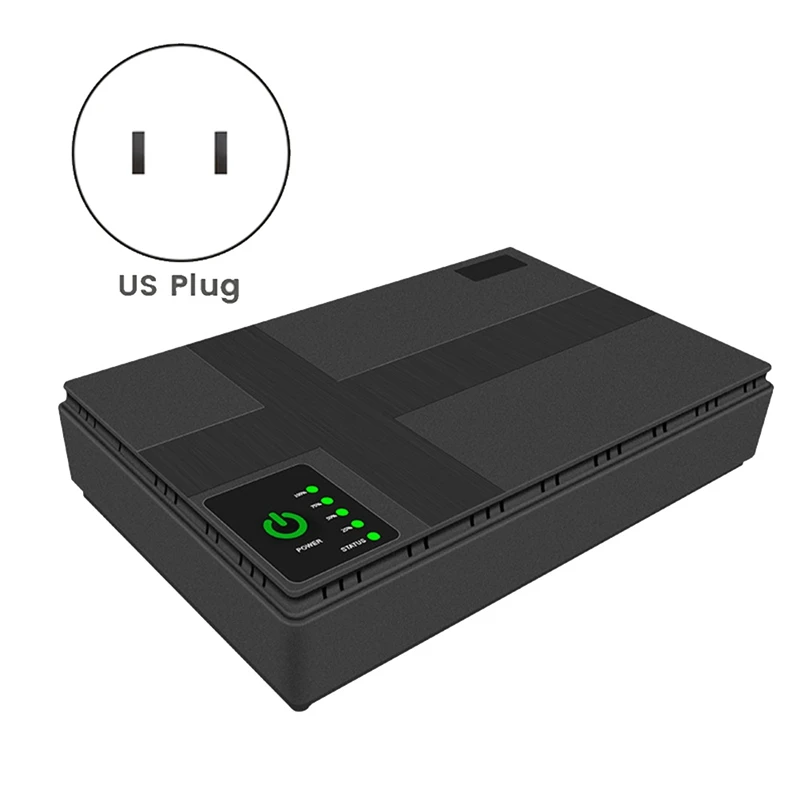 

9V 12V Mini UPS Uninterruptible Power Supply UPS USB 10400Mah 18W Battery Backup For Wifi Router CCTV (US Plug)