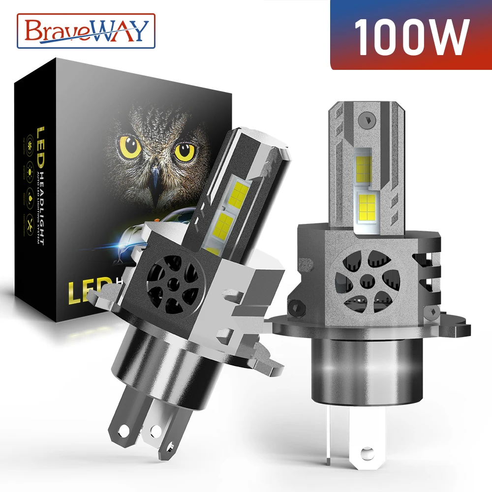 BraveWAY H1 H4 LED Headlight H7 HB3 HB4 9005 9006 H11 LED Fog Lights 12V 100W 6000K/White 18000-20000LM LED Car Bulbs
BraveWAY H1 H4 LED Headlight H7 HB3 HB4 9005 9006 H11 LED Fog Lights 12V 100W 6000K/White 18000-20000LM LED Car Bulbs
